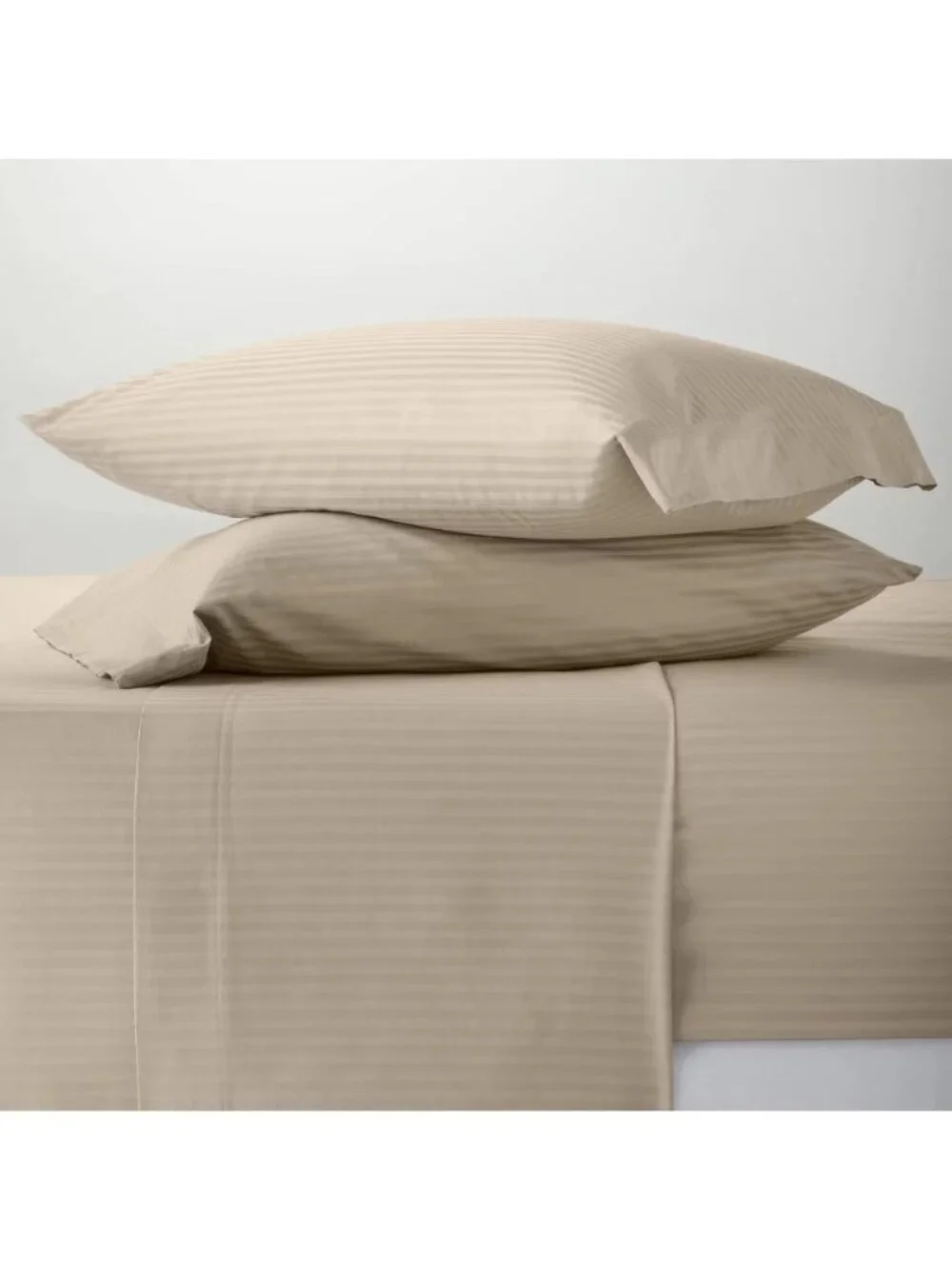 Threshold Twin XL Size 100% Sateen Cotton Damask Birch Gray 4 Piece Sheet Set